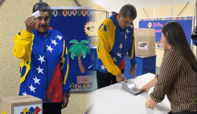 Nicolás Maduro votó en Venezuela y declaró no interrumpir el proceso electoral. Foto: composición LR/ X/ Nicolás Maduro