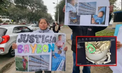 Familiares del menor exigen una pronta operación, ya que la aguja de anestesia ha estado incrustada en su cabeza durante una semana. Foto: Fiorella Alvarado/LR