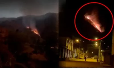 Incendio forestal llegó a Lima uy alerta a la población de Huaral.